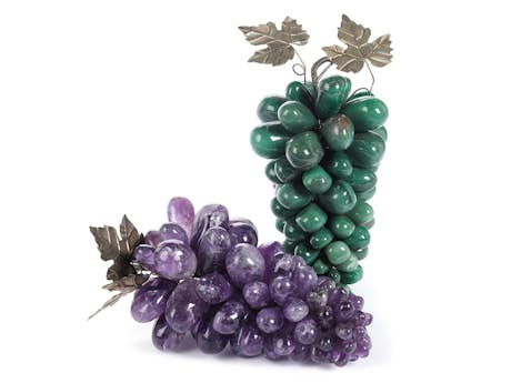 Paar dekorative Weintrauben